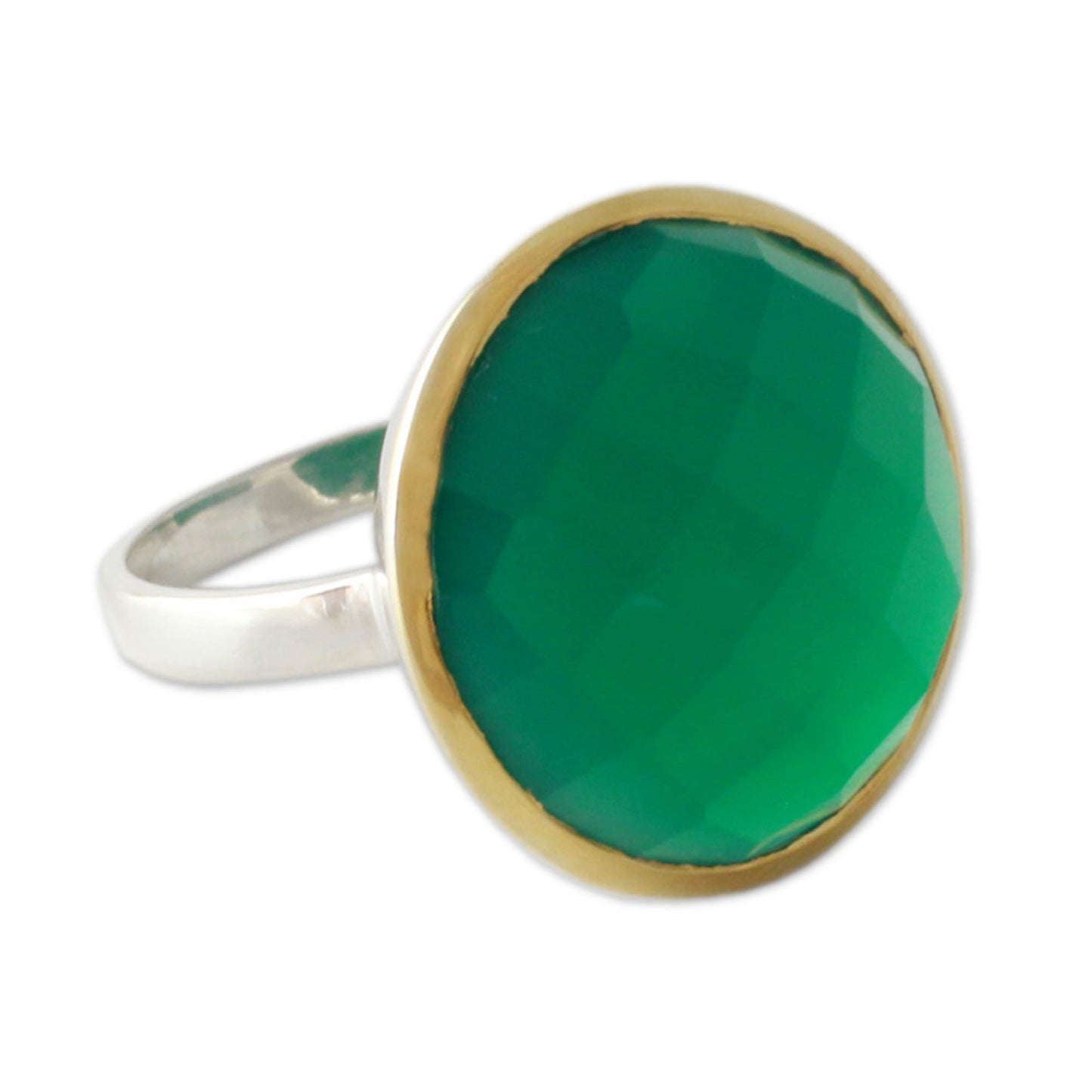 Verdant Allure Onyx Ring