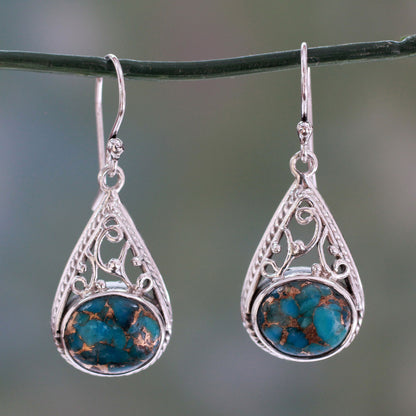 Divine Sky Sterling Silver Dangle Earrings