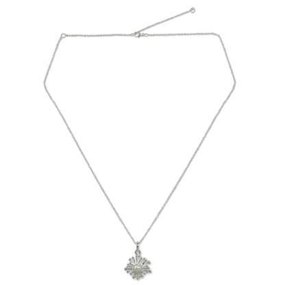 Petite Seaflower Sterling Silver Necklace
