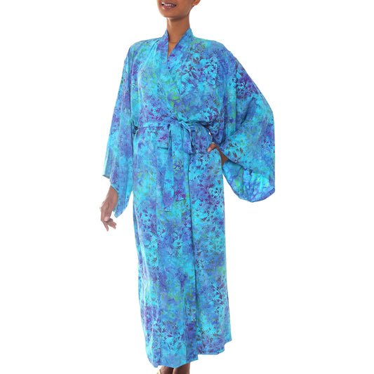 Misty Garden Batik Robe