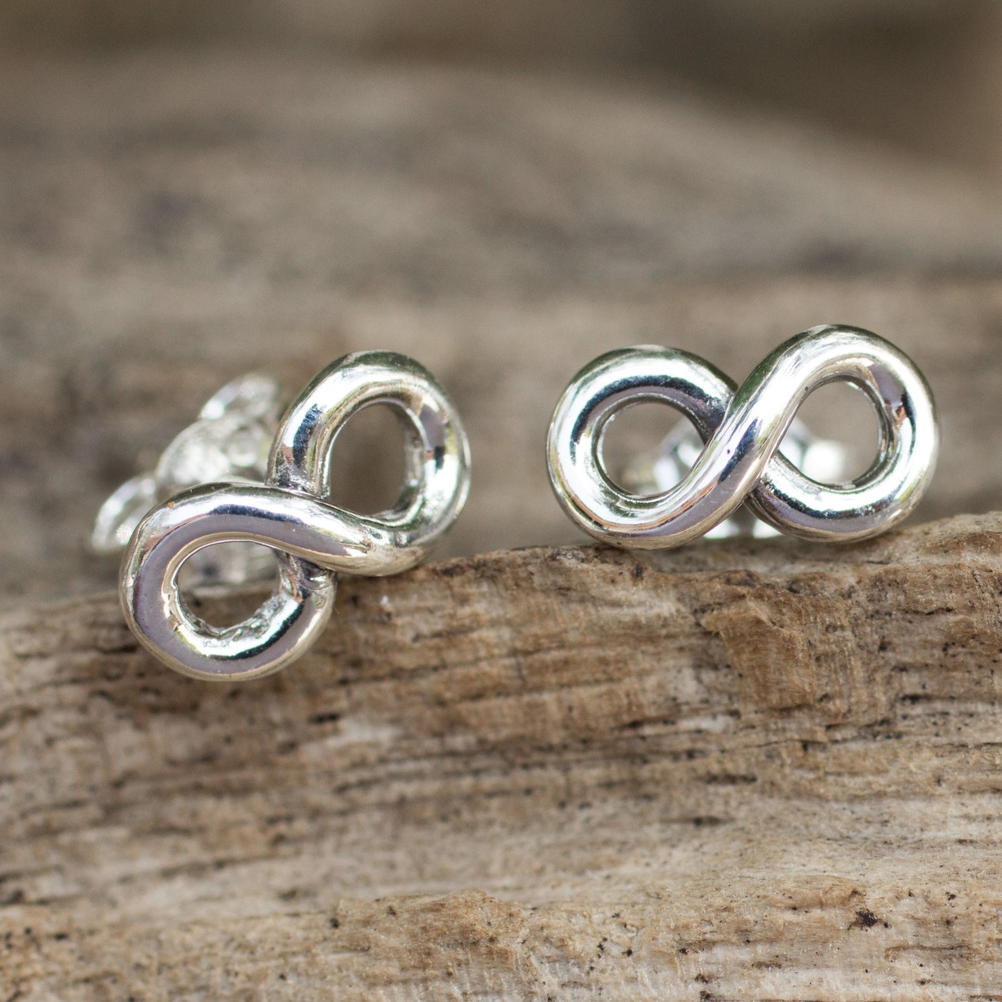 Infinite Style Silver Stud Earrings