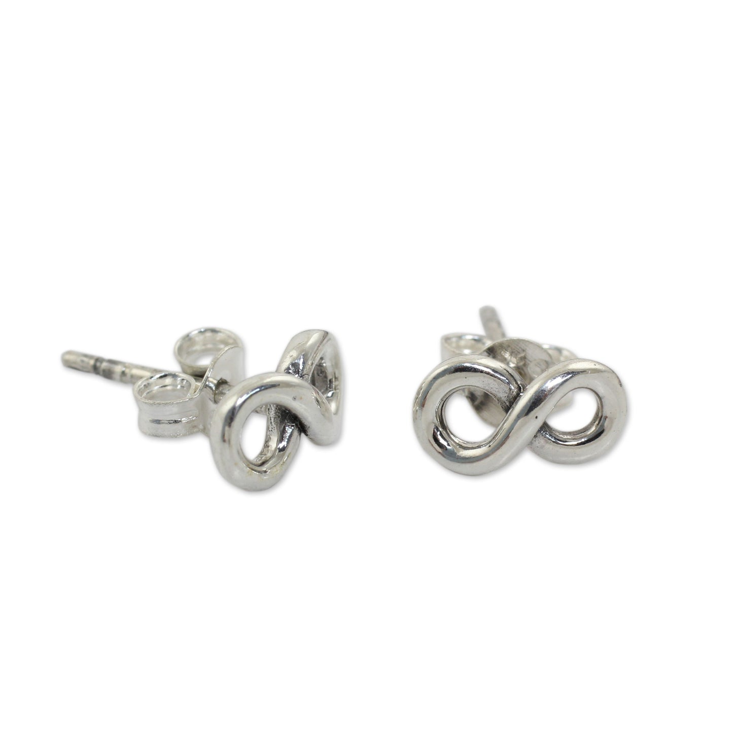 Infinite Style Silver Stud Earrings