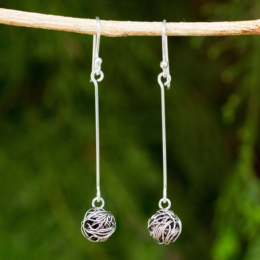 Tangle Sterling Silver Dangle Earrings