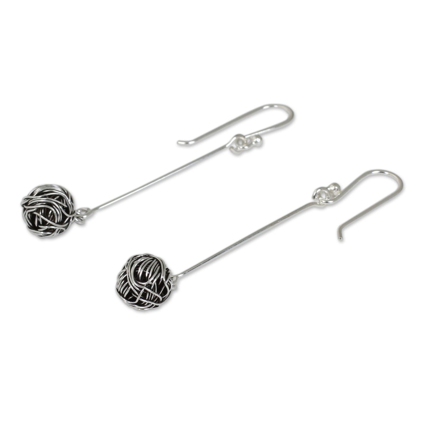 Tangle Sterling Silver Dangle Earrings