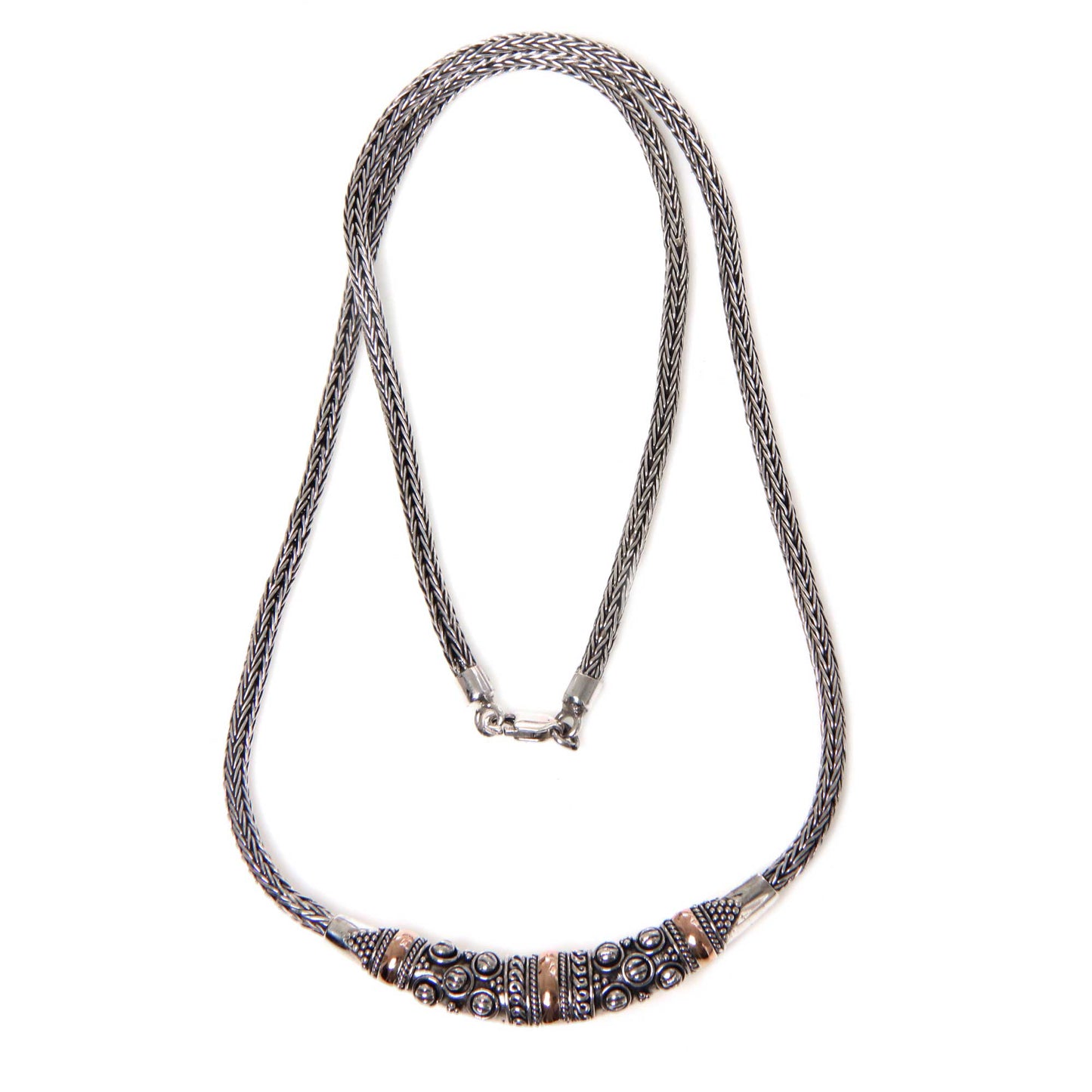 Denpasar Raindrops Sterling Silver Necklace