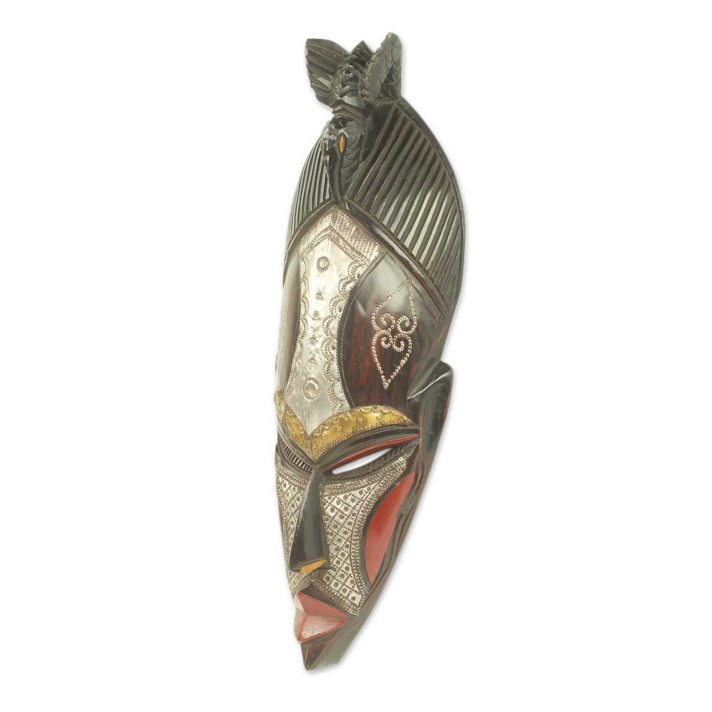 The Earth is Potent Artisan Carved Authentic African Mask from Ghana