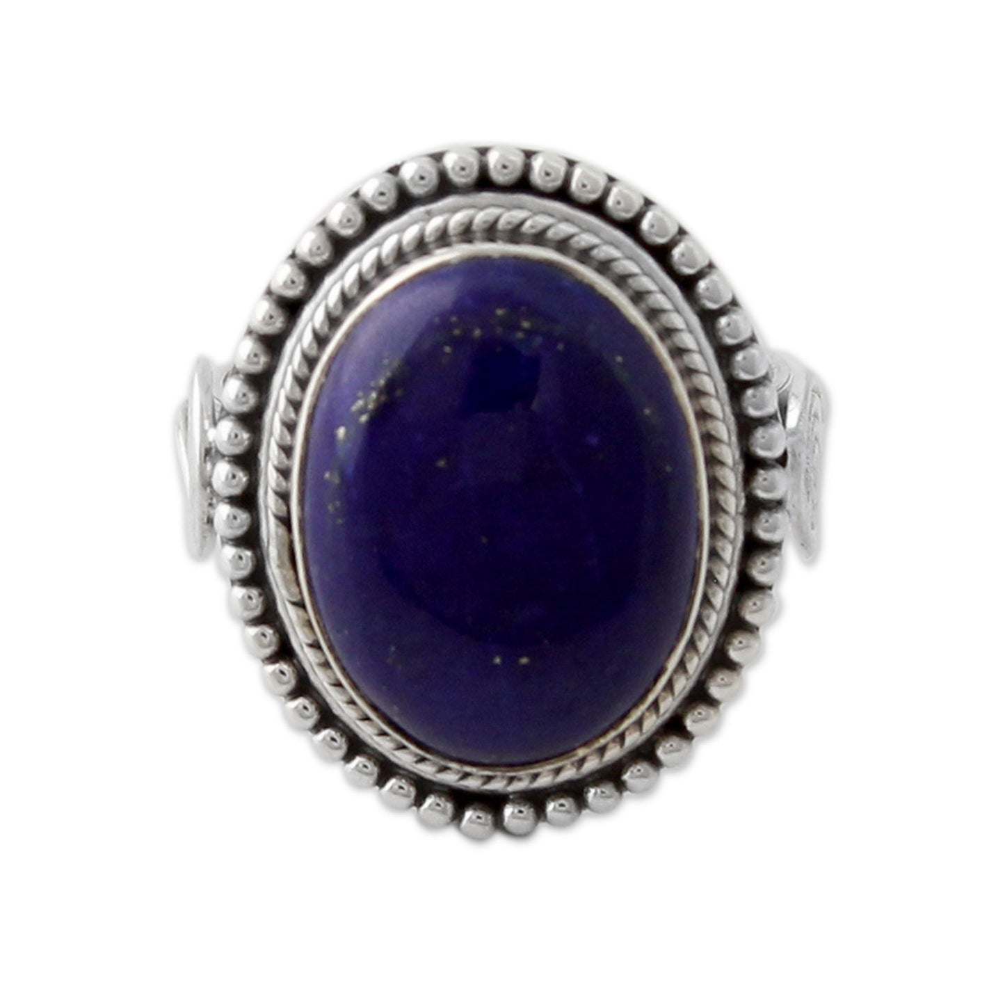 NOVICA - Lapis Lazuli & Sterling Silver Handcrafted Cocktail Ring