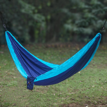 Sea Dreams Portable Parachute Fabric Hammock Blue Turquoise (Single)