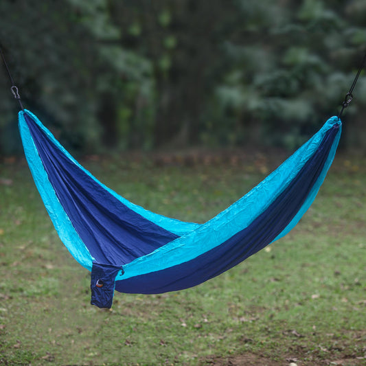 Sea Dreams Portable Parachute Fabric Hammock Blue Turquoise (Double)