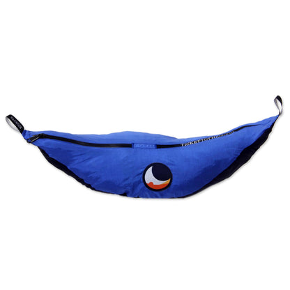 Pacific Dreams Portable Parachute Fabric Hammock Dark Light Blue (Double)