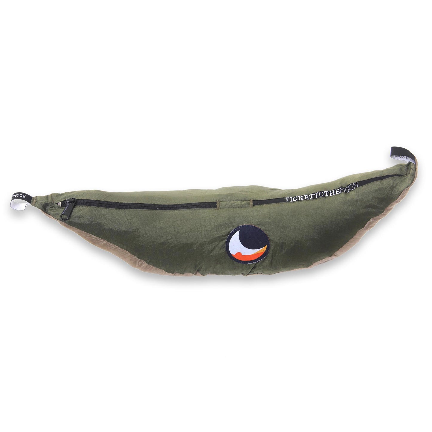 Jungle Dreams Portable Parachute Fabric Hammock Khaki Army Green (Single)