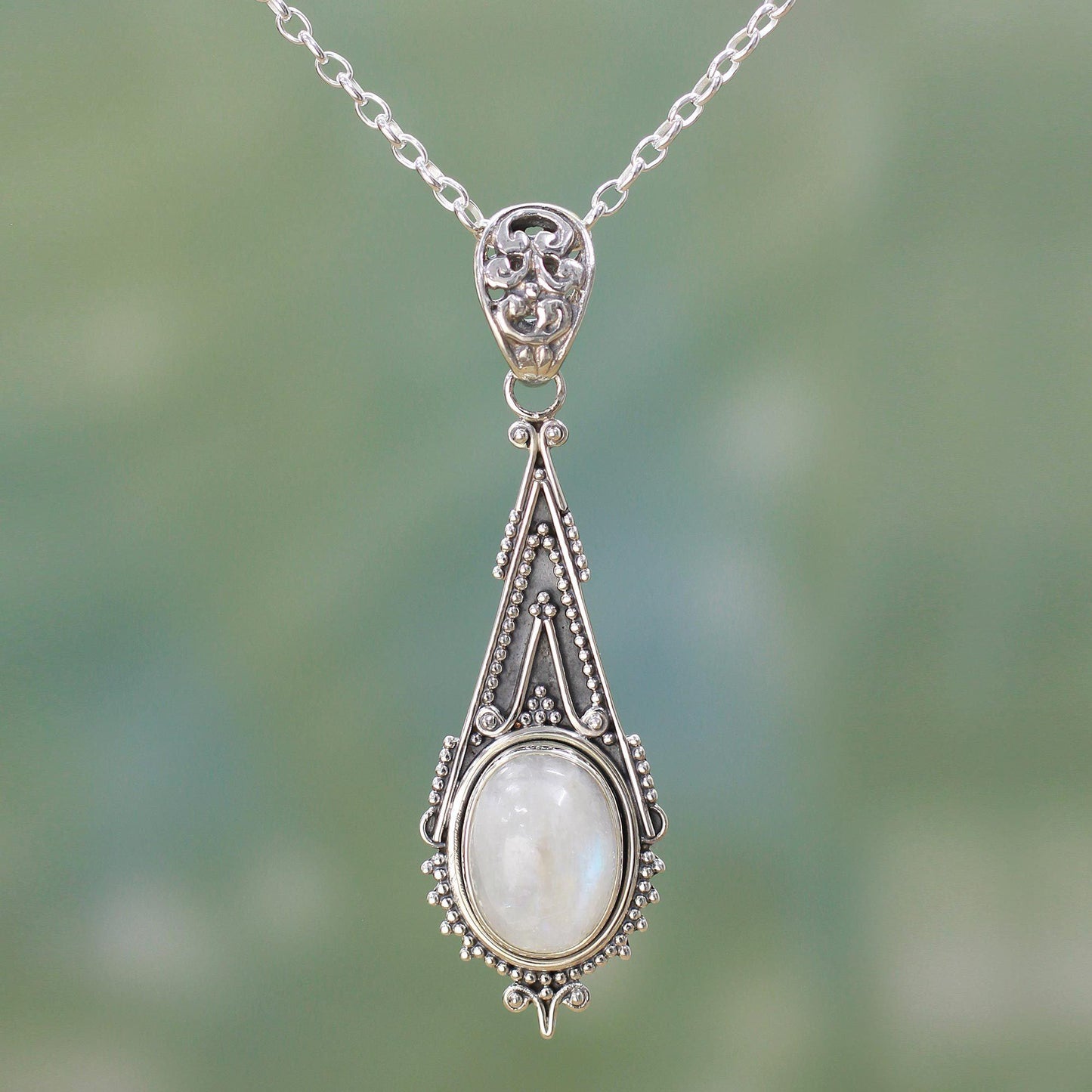 Moonstone Radiance Pendant Necklace