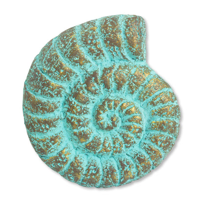 Fossilized Nautilus Seashell Wall Art Sculpture Handmade with Recycled Paper