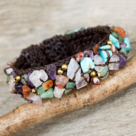 Colorful Day Beaded Gemstone Bracelet