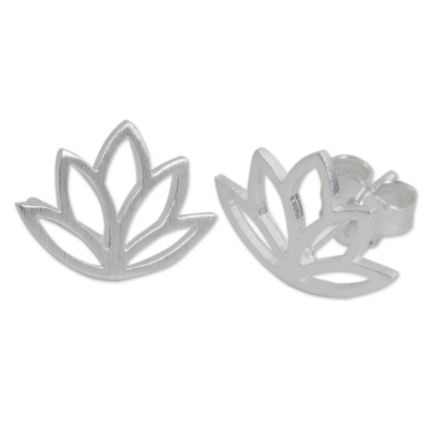 Sunrise Lotus Sterling Silver Earrings