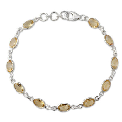 Romantic Yellow Tennis Bracelet