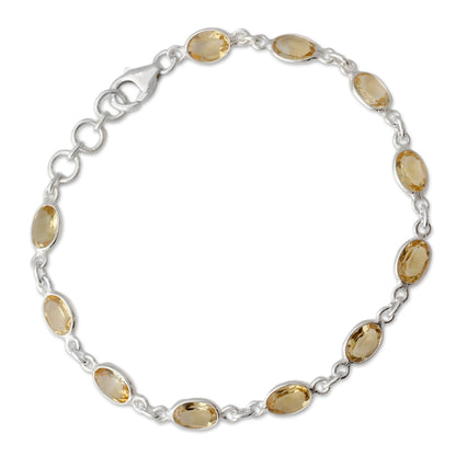 Romantic Yellow Tennis Bracelet