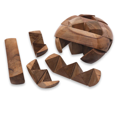 Small Pillow Artisan Crafted Wooden Puzzle or Executive Desk Game
