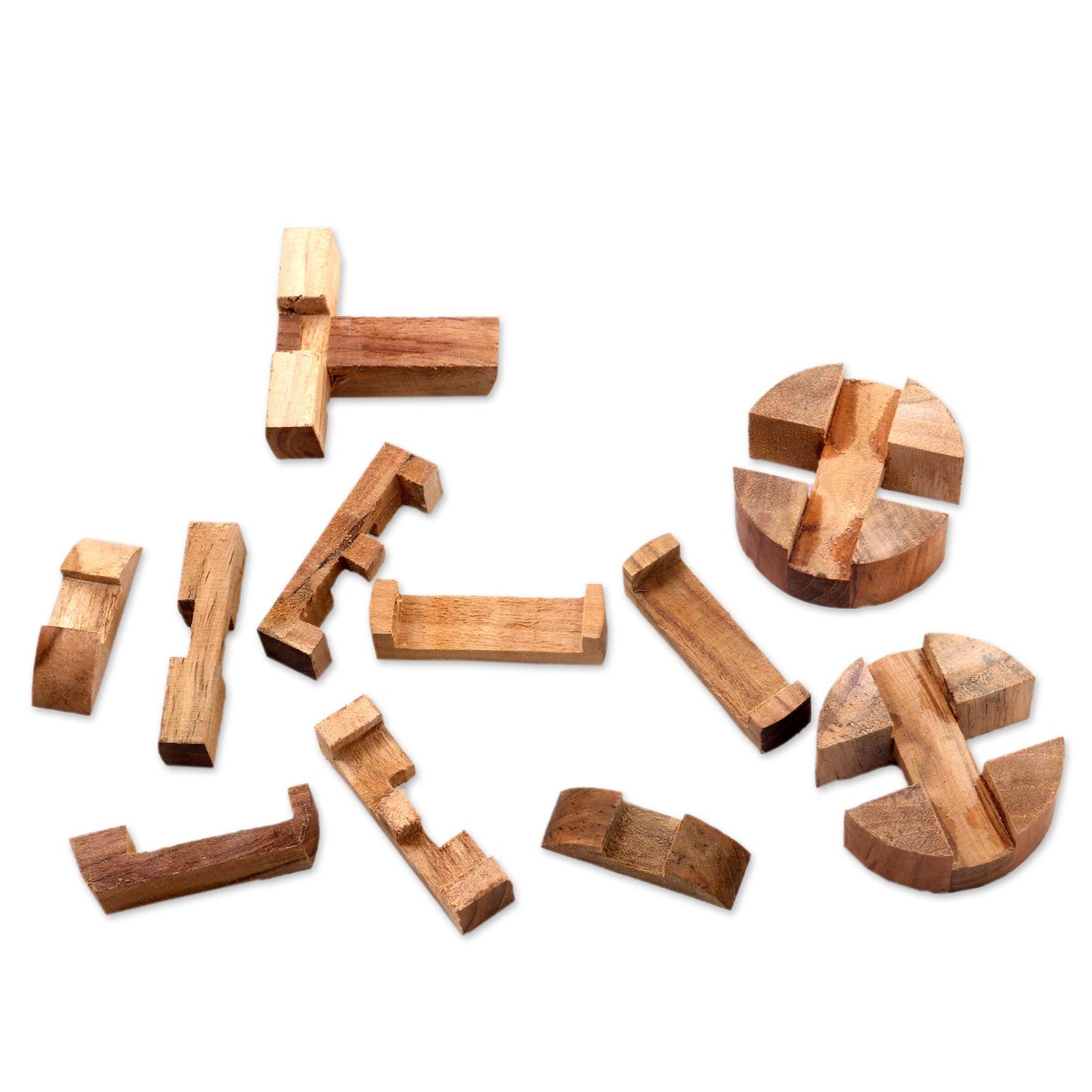 Forest Cylinder Challenging 3-D Puzzle Artwork Handcrafted of Teak Wood