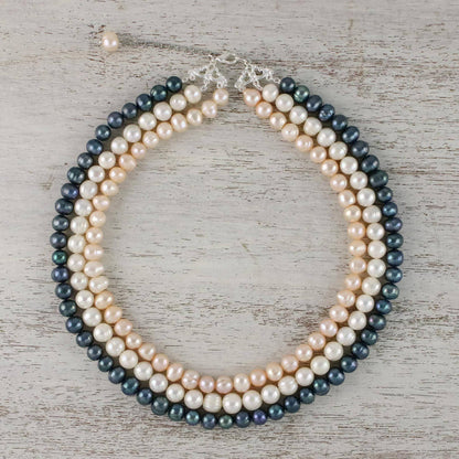 Multi-Strand Pearl Necklace