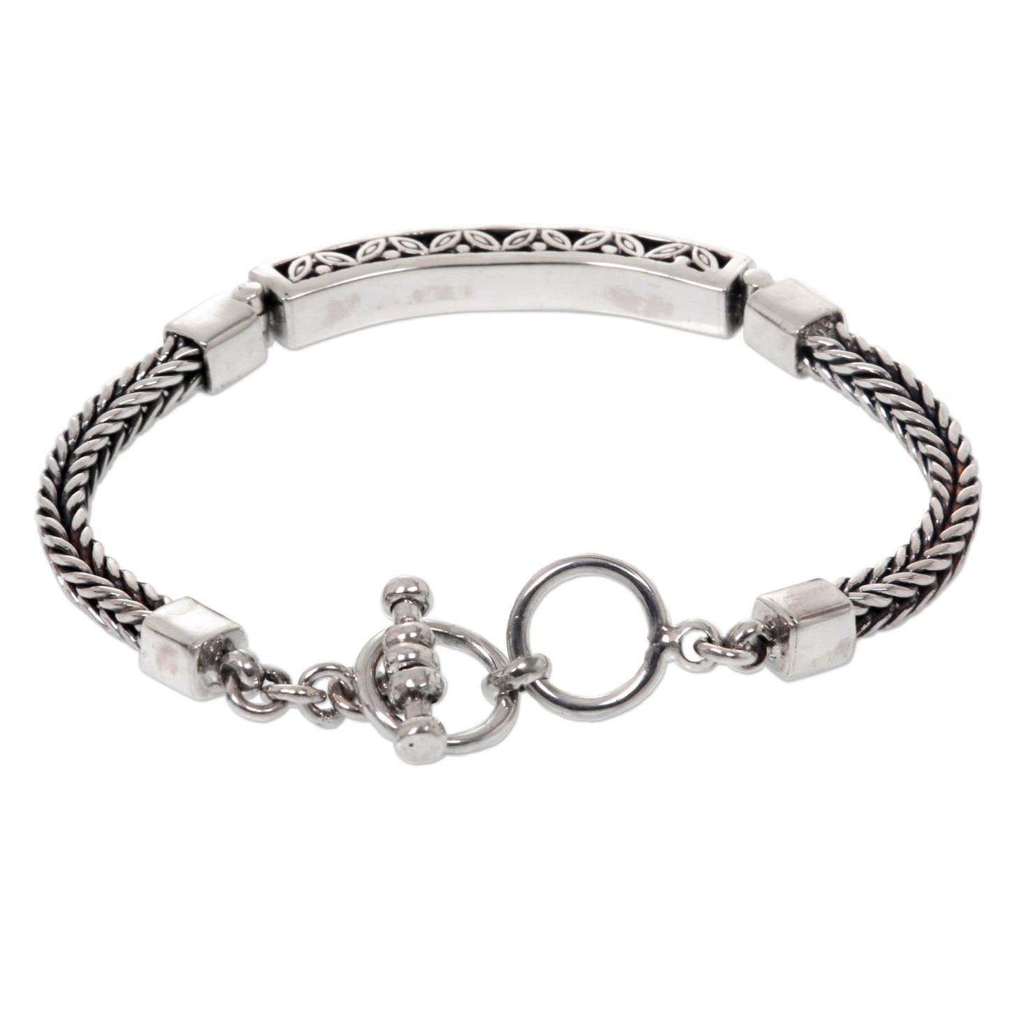 Bali Bagus Hand Crafted Engraved Sterling Silver Bracelet from Bali