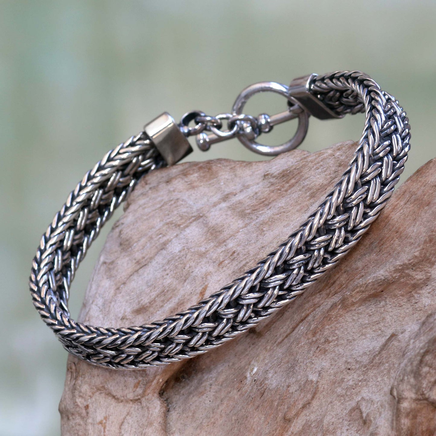 Parkerisan Silver Men's Bracelet