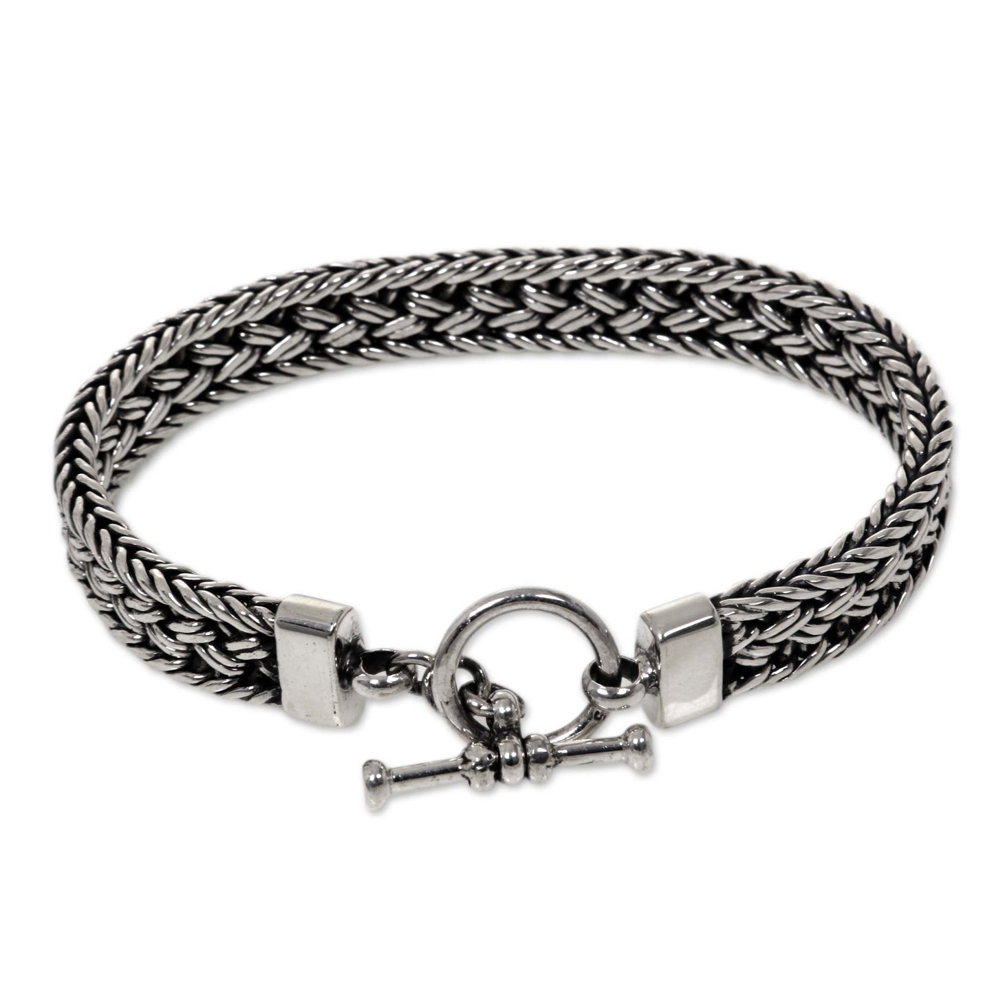 Parkerisan Silver Men's Bracelet