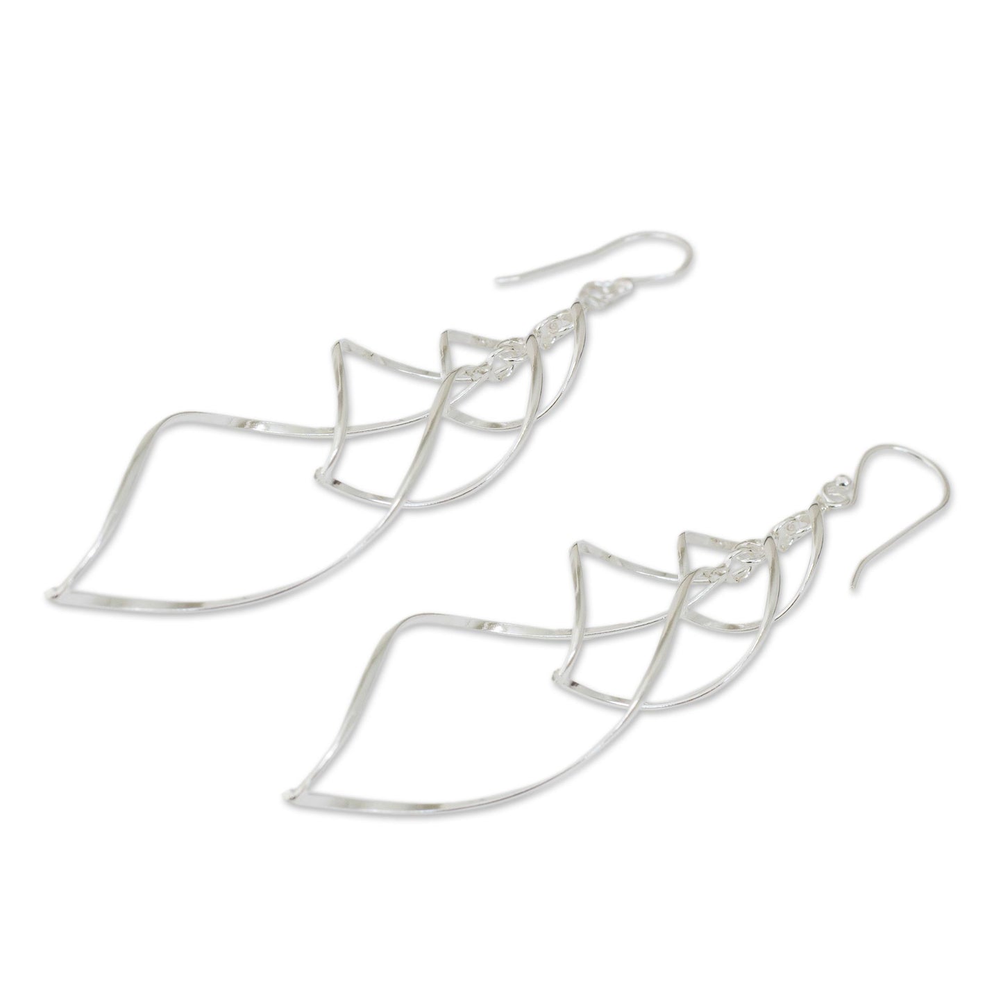 Forever Linked Silver Dainty Dangle Earrings