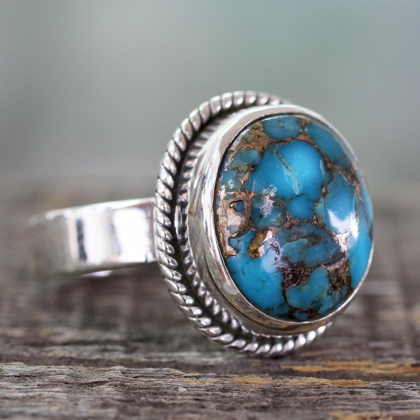 Blue Sky in Jaipur Sterling Silver Ring