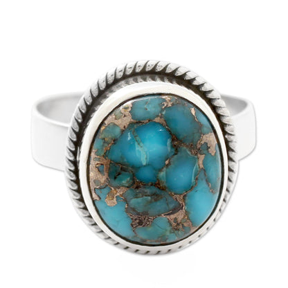 Blue Sky in Jaipur Sterling Silver Ring