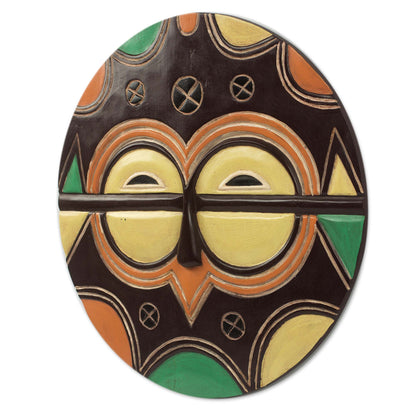 Kidumu Rite Multicolor Handcrafted Congolese African Mask