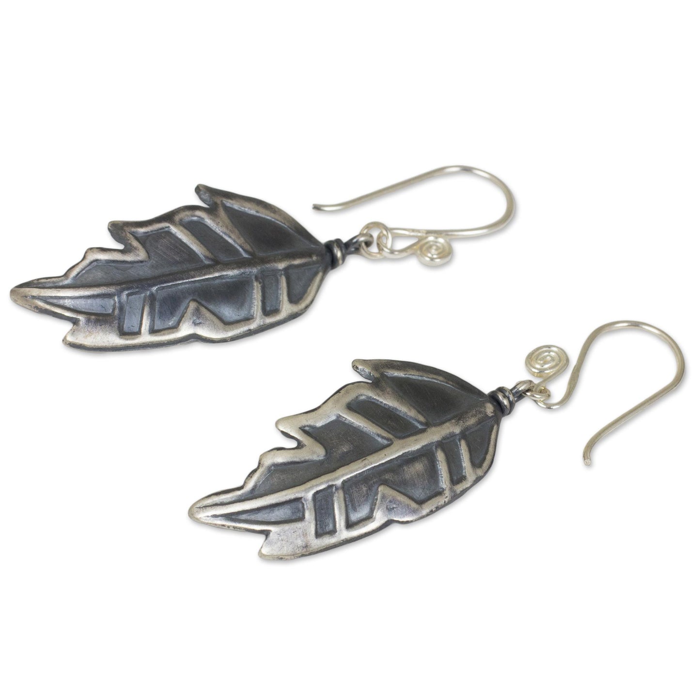 Exotic Leaf Thai Exotic Leaf Earrings Handmade in 925 Sterling Silver