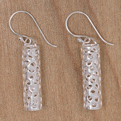 Hollow Hive Bali Artisan Crafted Coral Theme Earrings in Sterling Silver