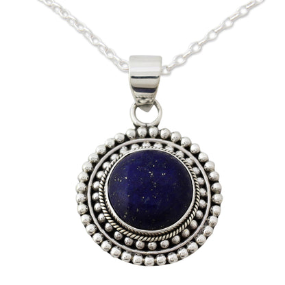 Royal Sunset Lapis Lazuli Pendant Necklace