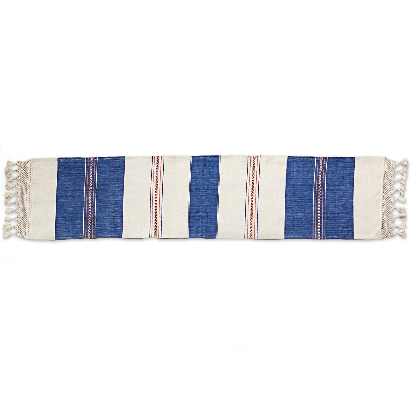 Striped Elegance Cotton Runner