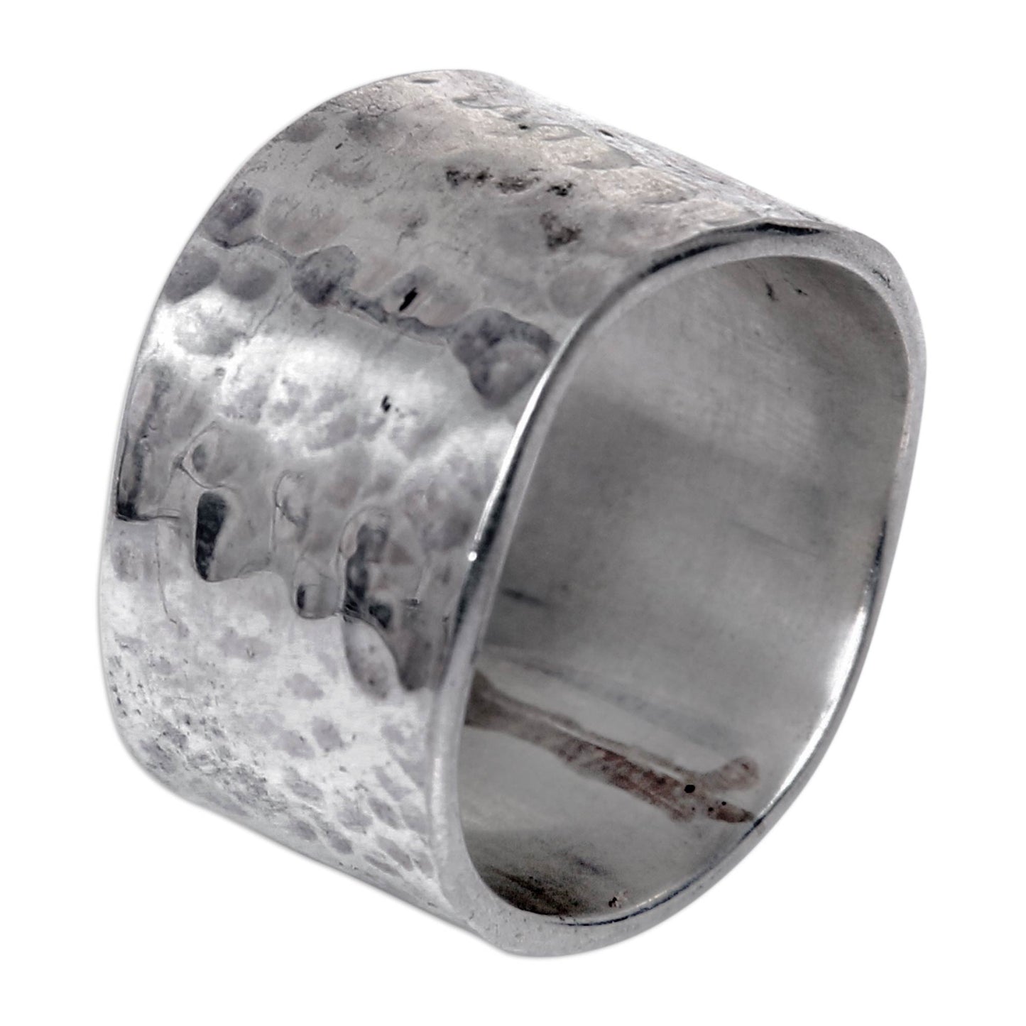 Shining Waves Sterling Silver Band Ring