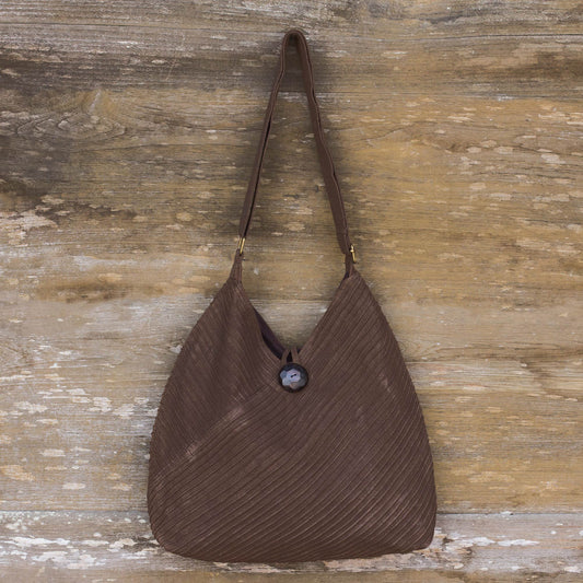 Let's Go Bohemian Brown Shoulder Bag with Coin Purse