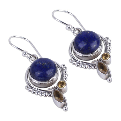 Glory in Blue Sterling Silver Dangle Earrings