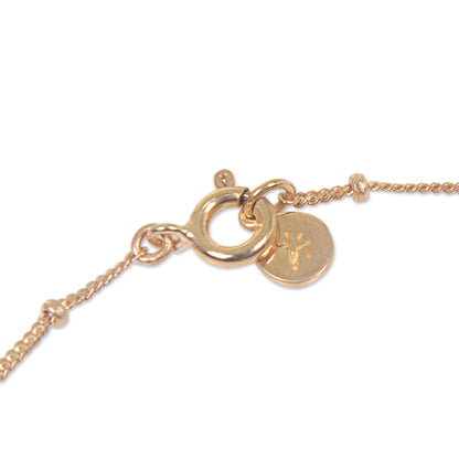 Gold Om Gold Plated Sterling Silver Pendant Bracelet Om Indonesia