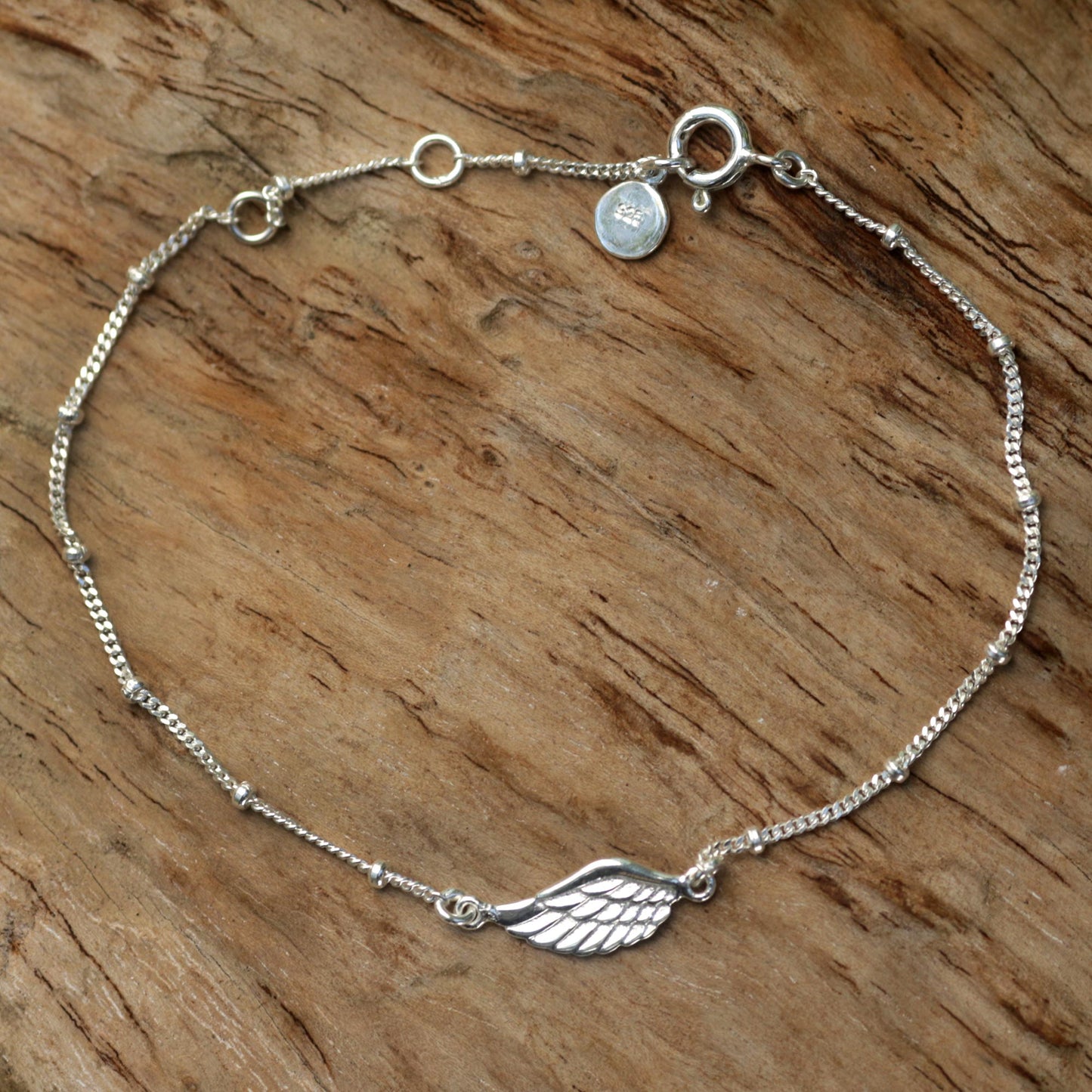 One-Winged Angel Sterling Silver Bracelet