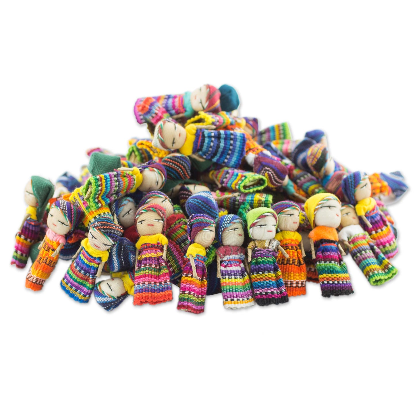 Traditional Handmade Worry Doll Collection