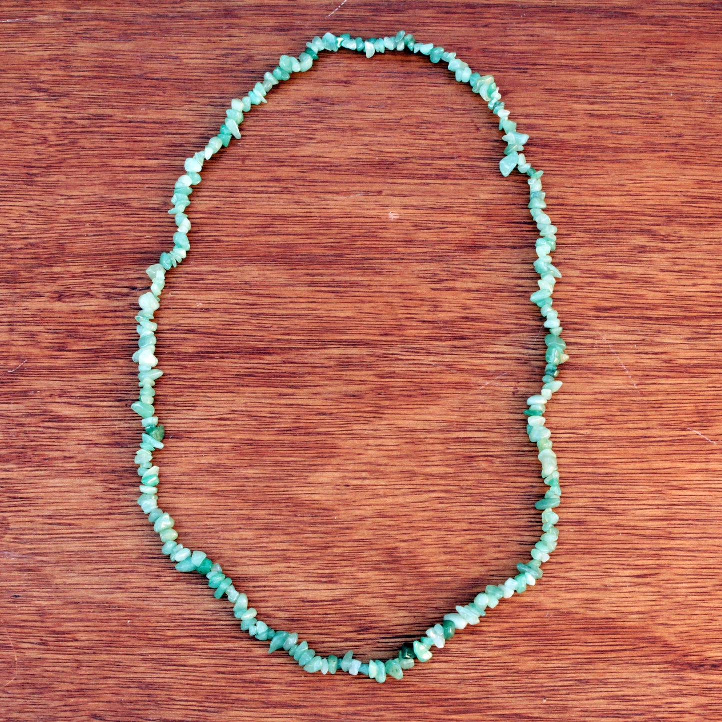 Verdant Meadows Brazil Artisan Crafted Green Quartz Beaded Long Necklace