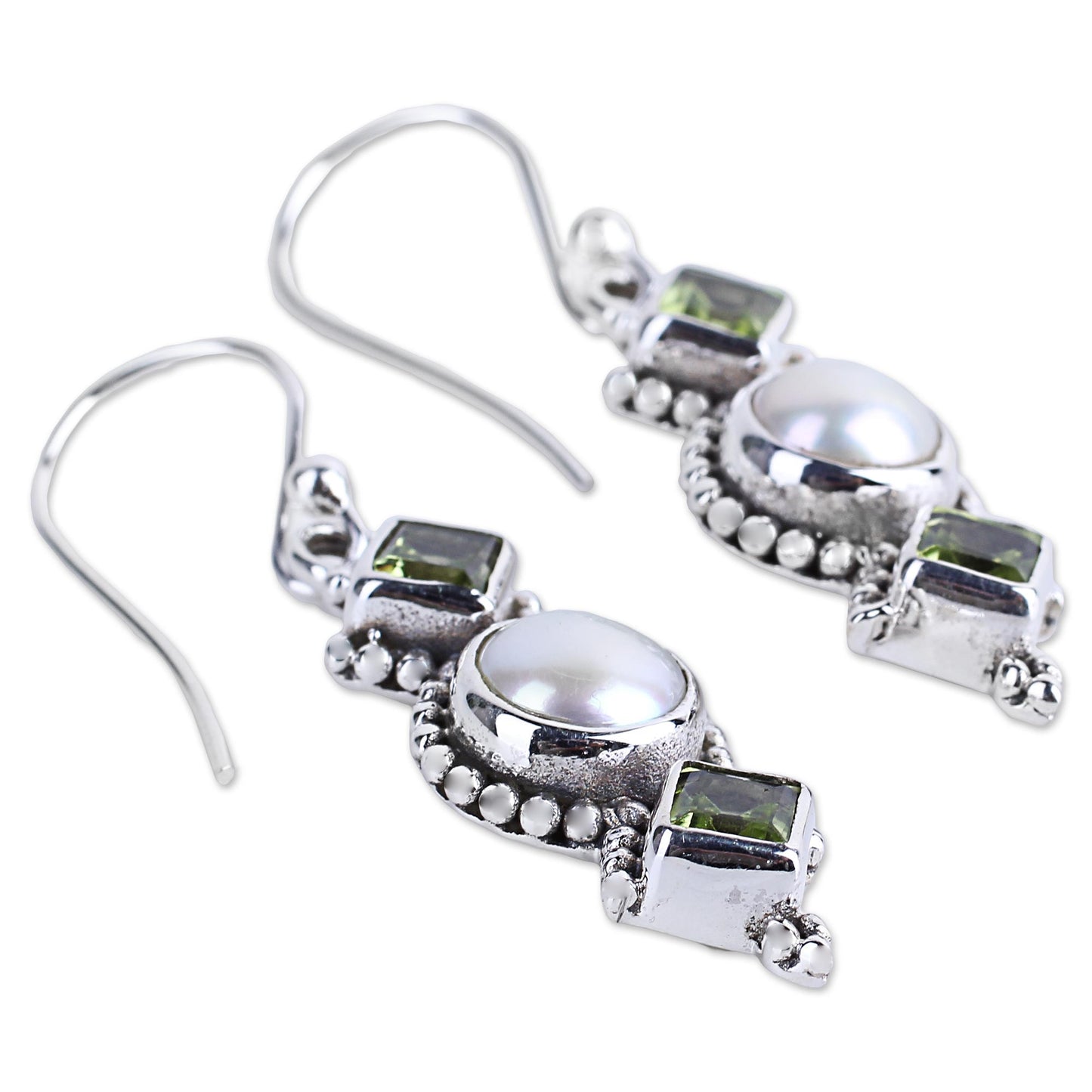 Vernal Allure Sterling Silver Dangle Earrings