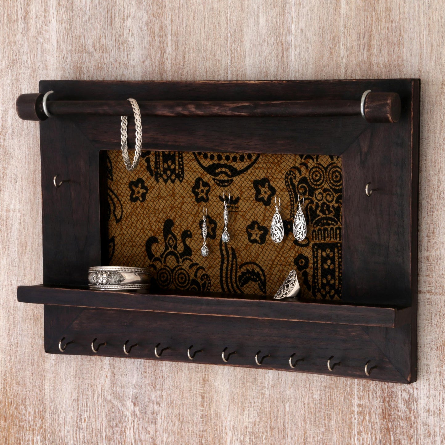 Tegalalang Heritage Wood Jewelry Organizer