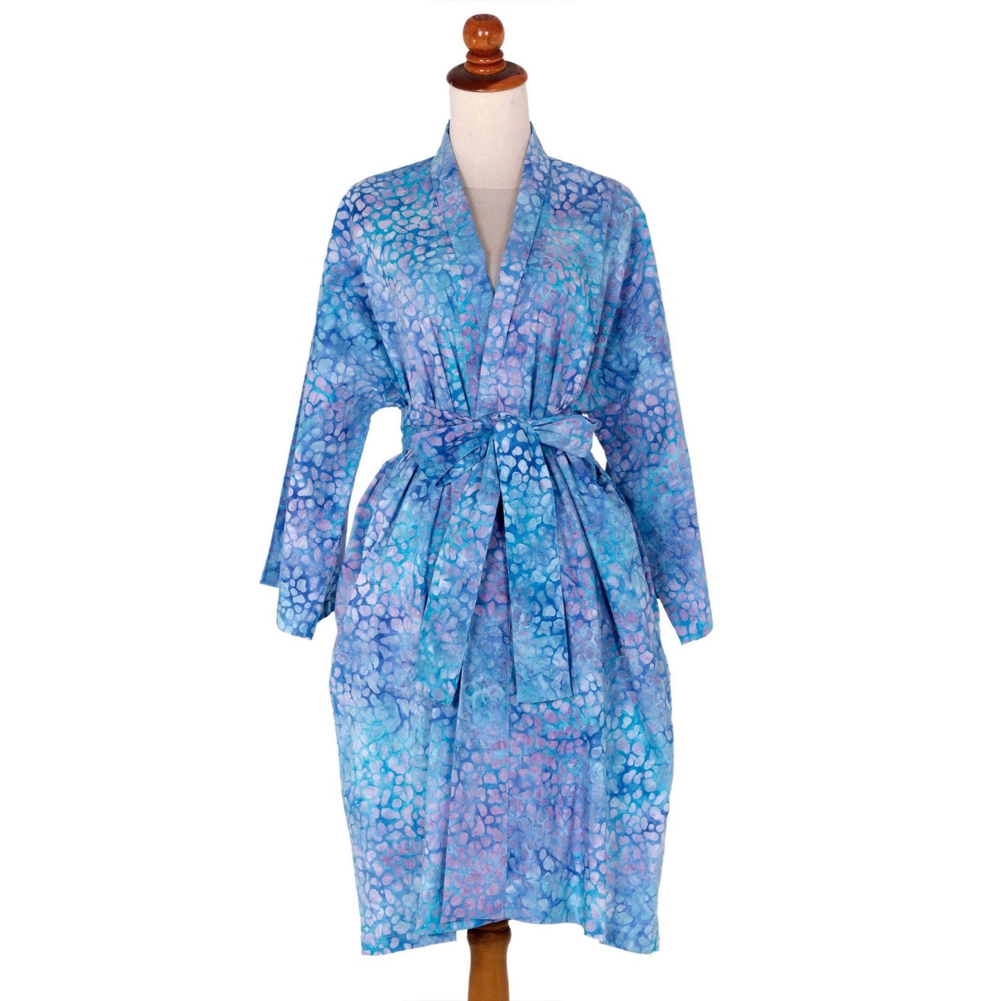 Multicolor Batik Cotton Robe