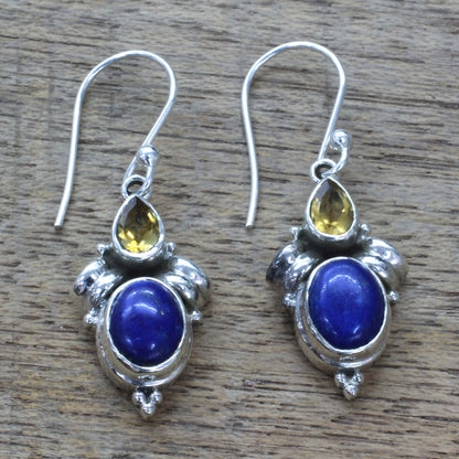 Indian Fog Multi-Gem Sterling Silver Earrings