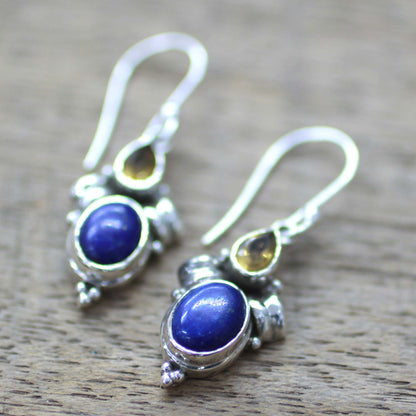 Indian Fog Multi-Gem Sterling Silver Earrings