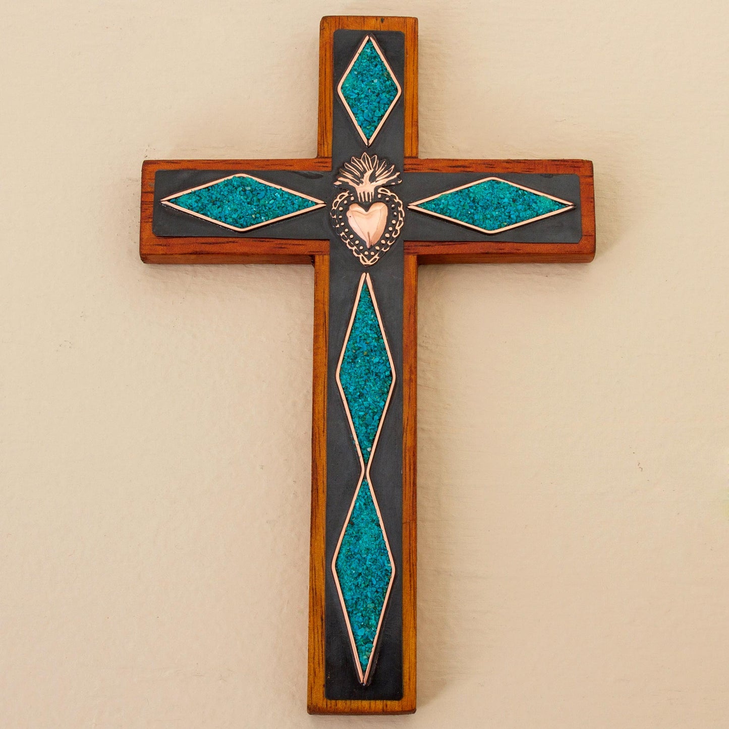 Chrysocolla Wall Cross