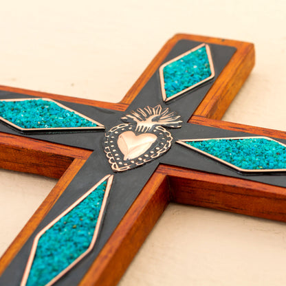 Chrysocolla Wall Cross