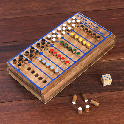 Code Breaker Hand Made Colorful Wood Peg Game from Thailand